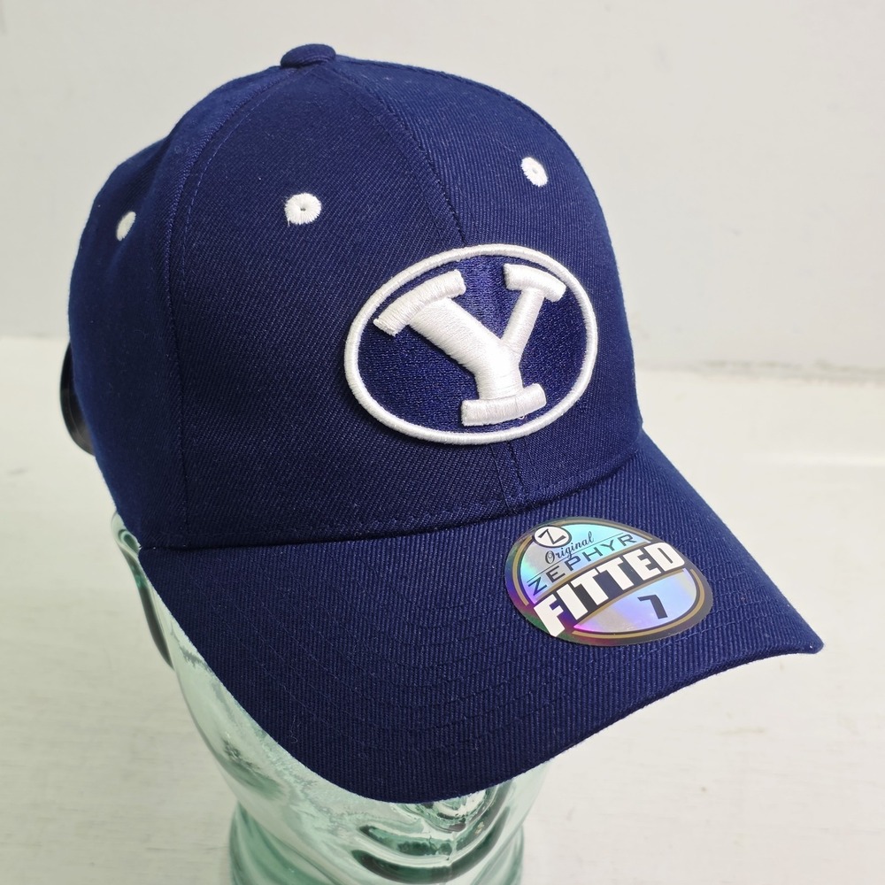 BYU Brigham Young‎ University Cougars Hat Fitted Small 7" Zephyr Z Fit NCAA New!